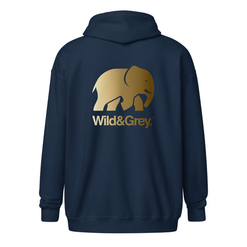 Elephant Conservation - Full Zip Womens Hoodie